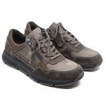 Solidus sneaker taupe suède 67015